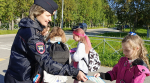 На улице Строителей состоялась акция «Осень. Дорога. Школа»